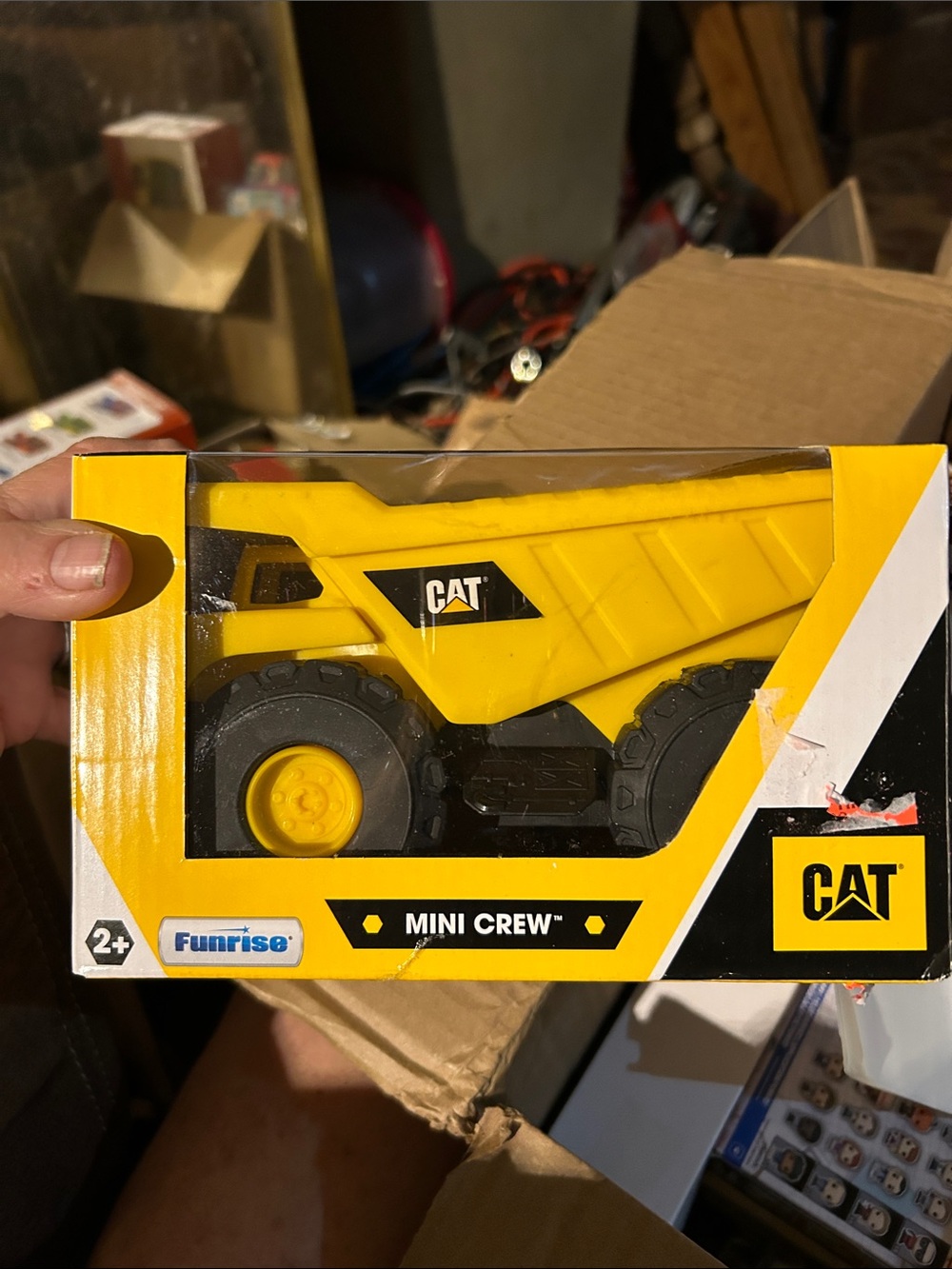Caterpillar Yellow and Black Mini Crew Dump Truck Toy